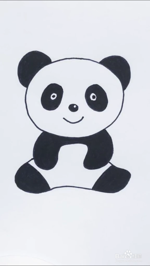熊猫怎么画?漂亮