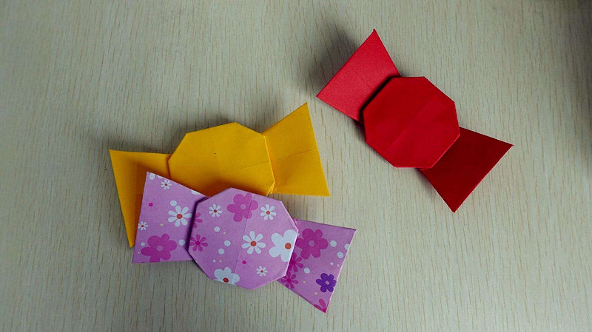 100种折糖果方法图片,千纸鹤糖纸怎么折星星 - 伤感说说吧