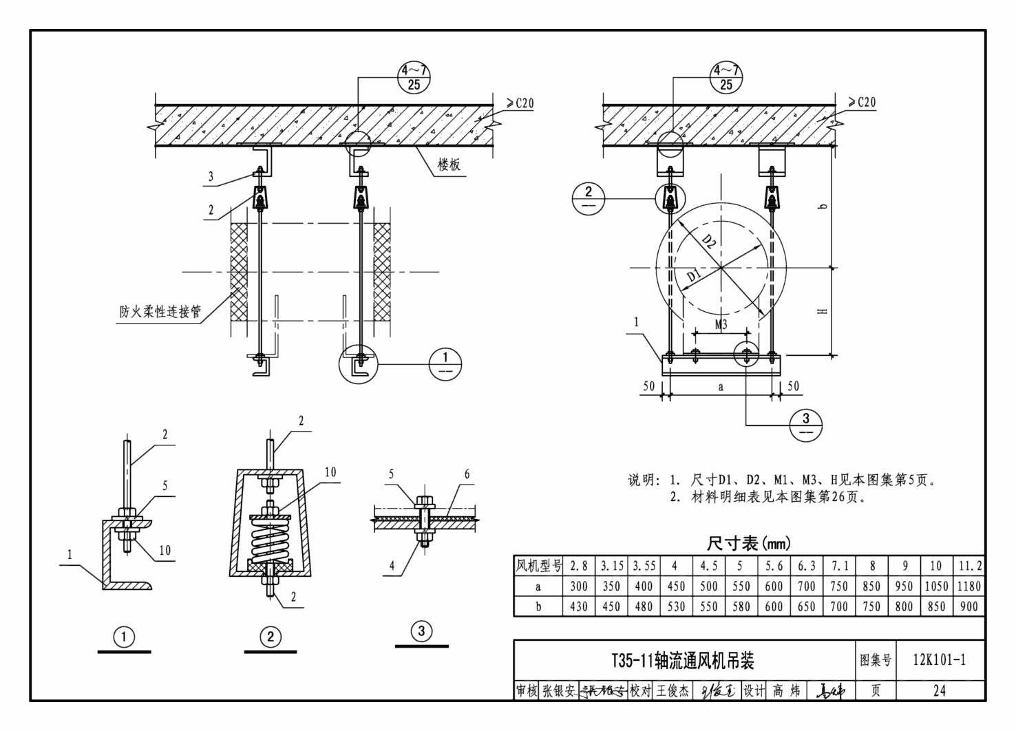 风机安装图集12k101