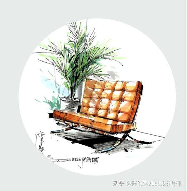 室内设计手绘图单体