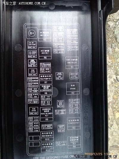 欧马可保险丝电路图