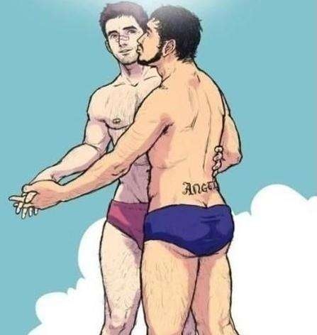 三个基佬跳舞的表情包