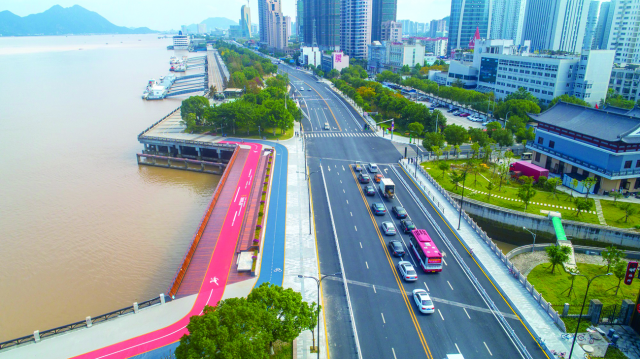 温州网讯 2021年,作为瓯江路道路及景观改造提升工程一部分的望江路 温州望江路改造效果图