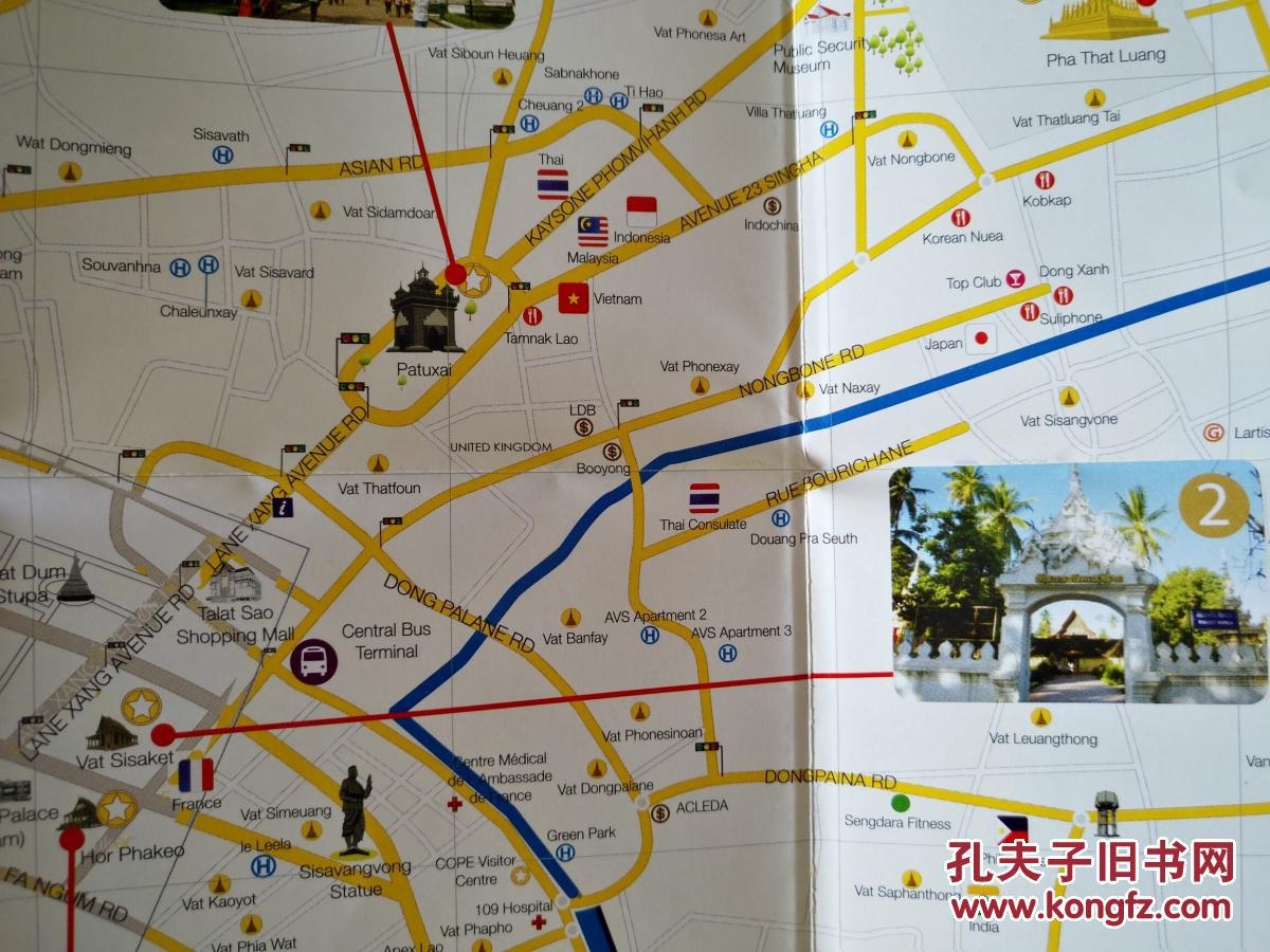 老挝孟塞地图