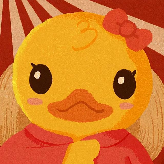 小黄鸭头像可爱