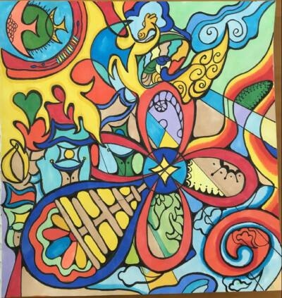 马克笔装饰画