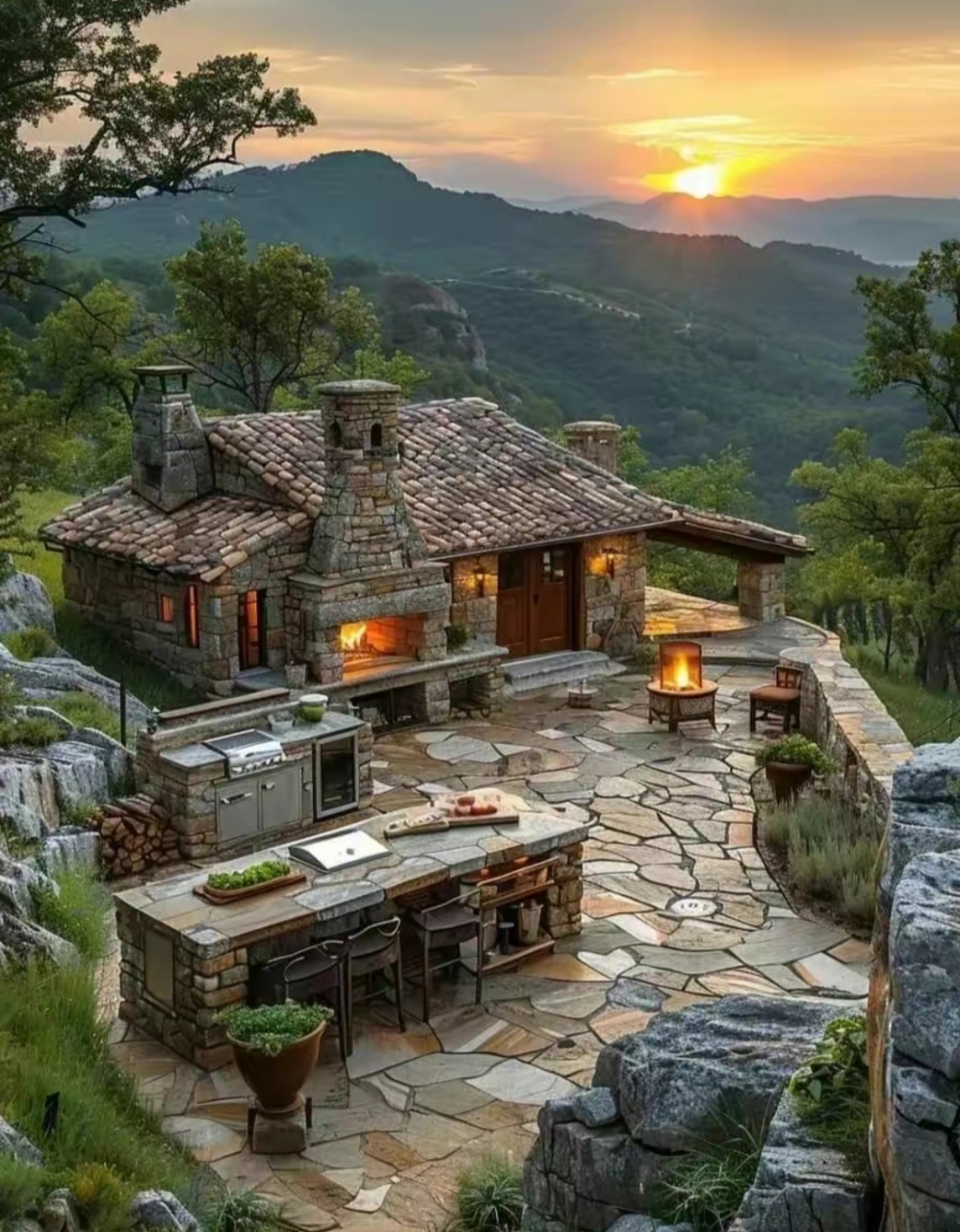 大山深处,宁静小屋,与世无争,你能住多久? 山间小屋
