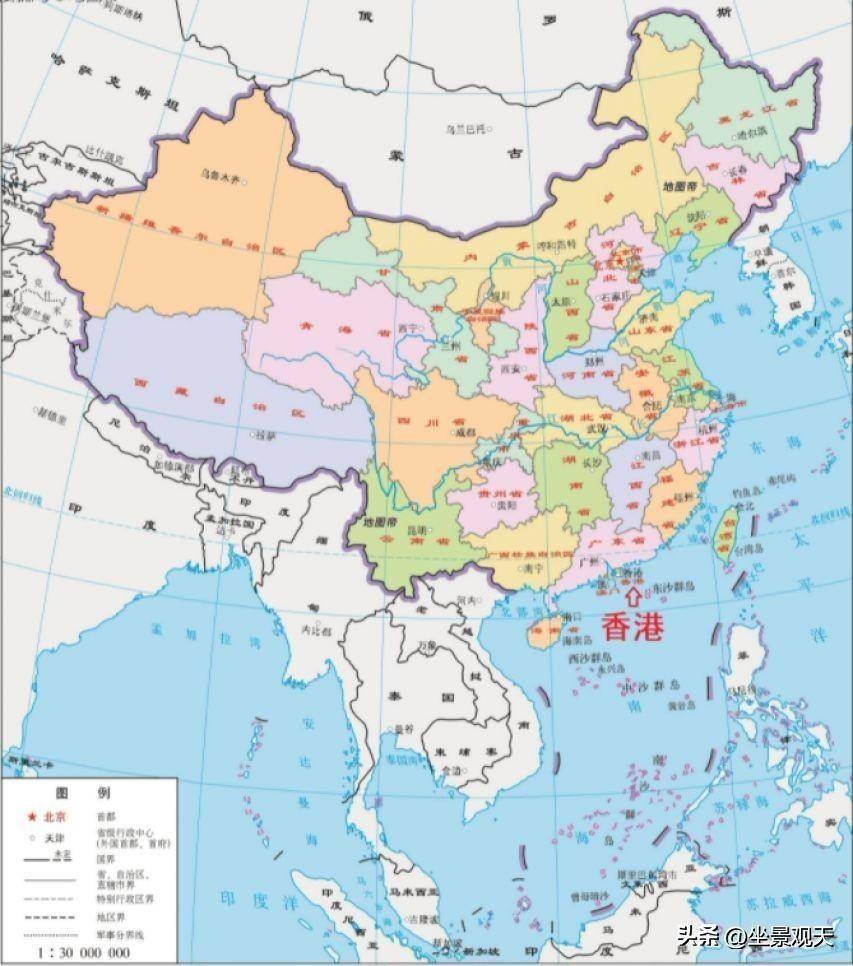 从这一刻起,中国南方地图上的三块空缺终于补上了一块. 中国地图全图大图图片