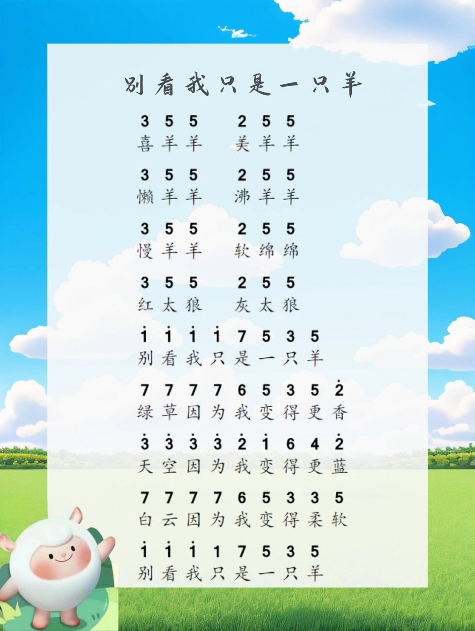 别看我只是一只羊