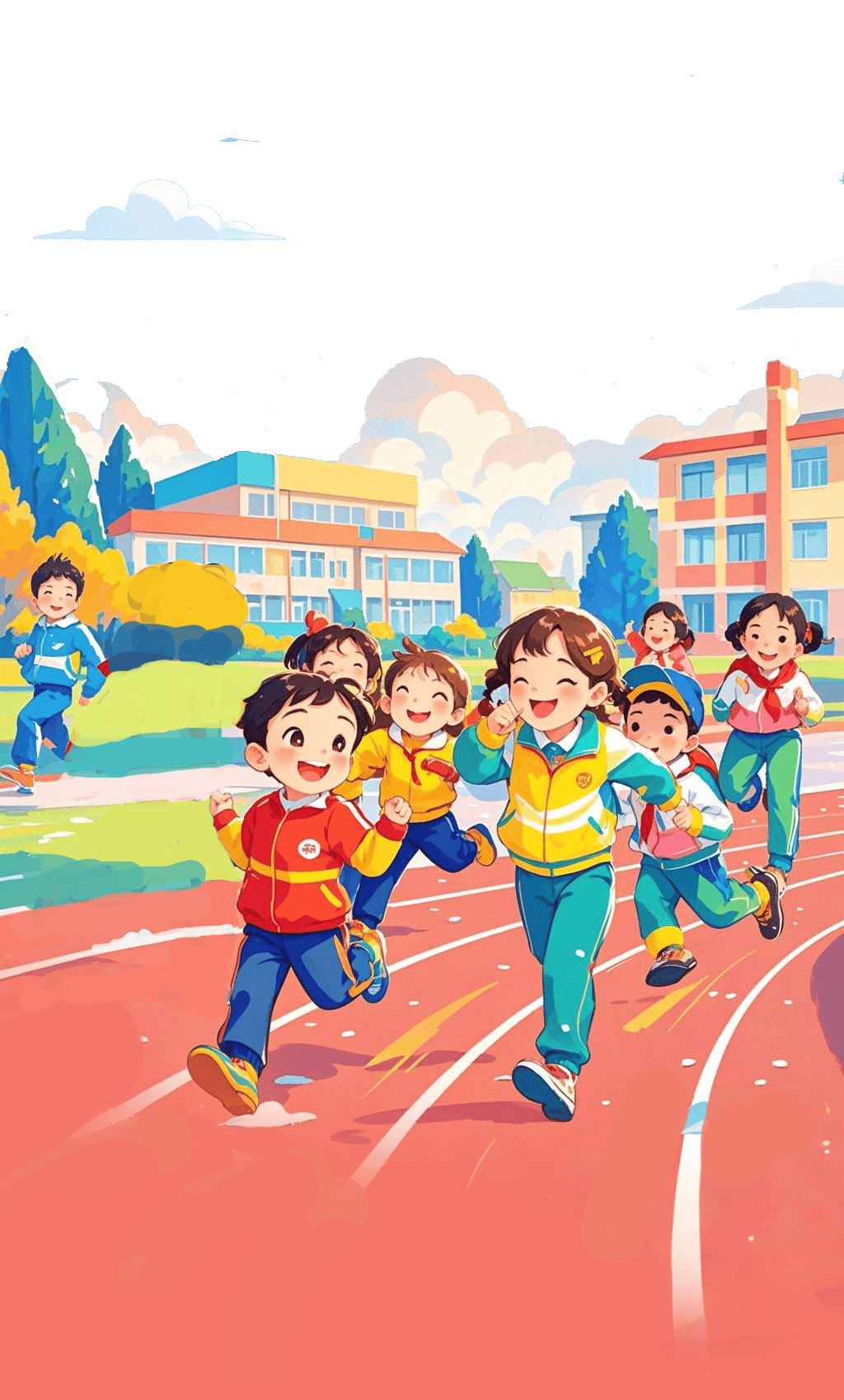 春季运动会卡通图片