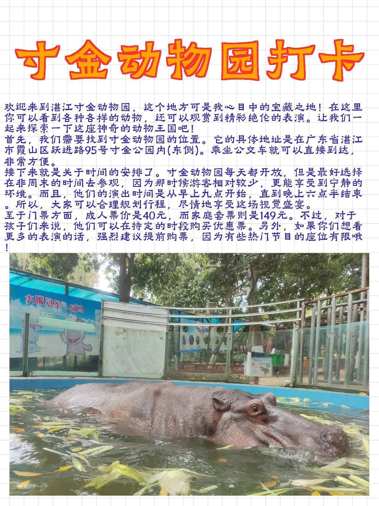 欢迎来到湛江寸金动物园,这个地方可是我心 寸金公园动物园