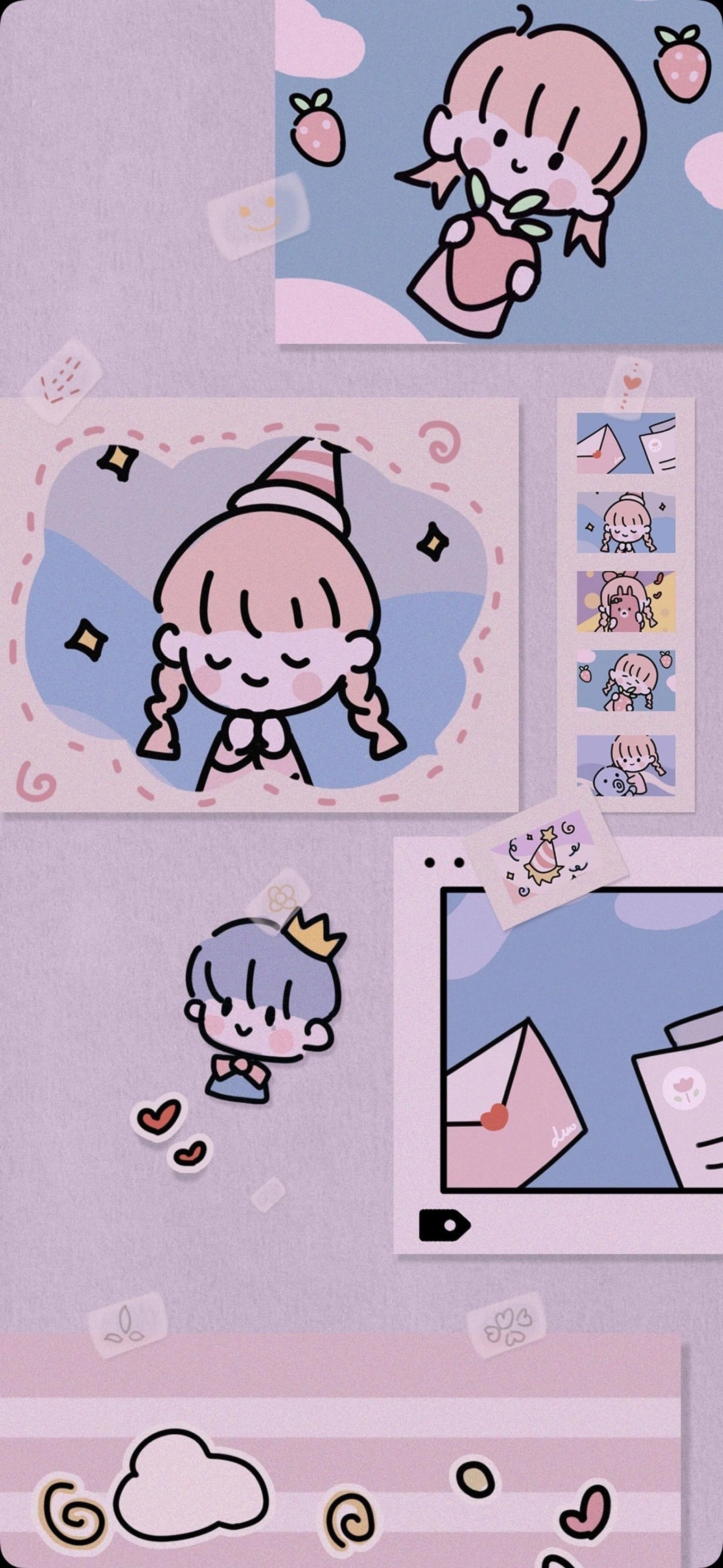 Ins少女壁纸卡通