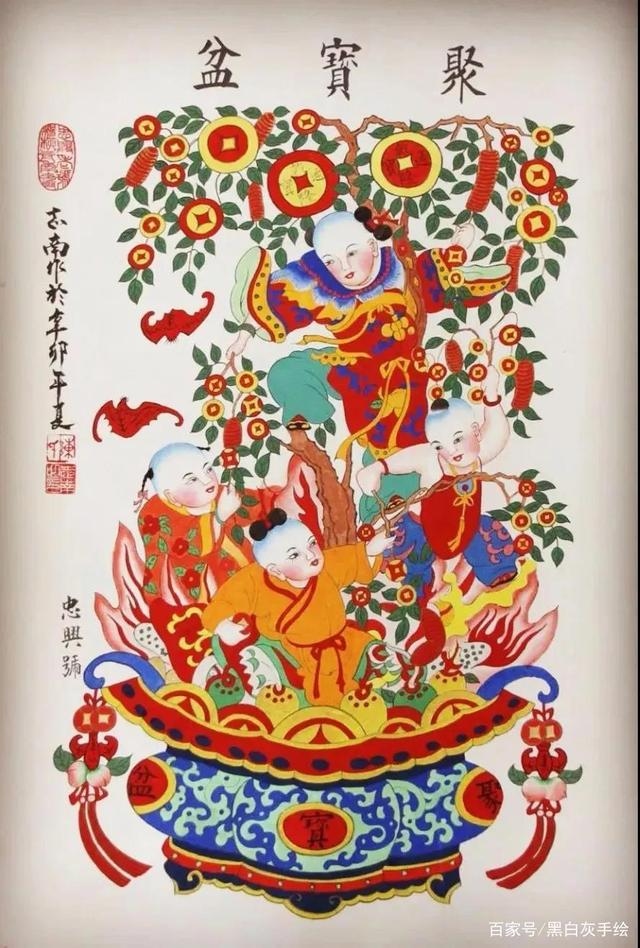 过年赏年画,你能解读哪些年画 年画常用图案象征意义